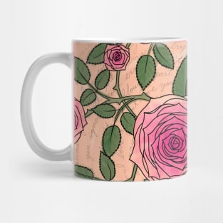 You Are a Rose in Orange & Black Mug